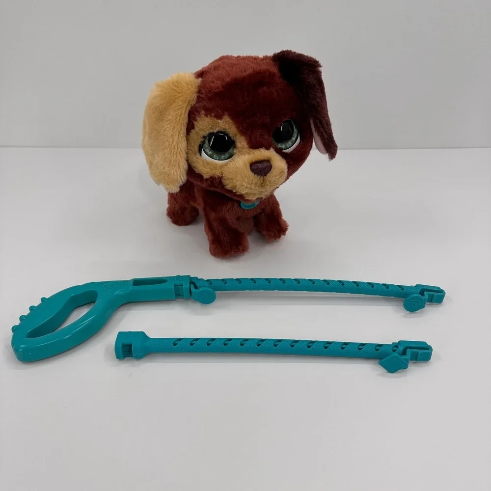 FurReal Puppy‎ Dog Walkalots Leash Big Wags Brown Plush Interactive Toy Hasbro